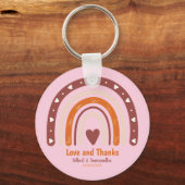 RAINBOW BOHO CHRISTELIJK CITAAT / LIEFDE EN DANK J SLEUTELHANGER (Voorkant)