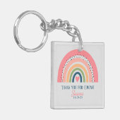 RAINBOW BOHO CHRISTELIJK QUOTE DANK U SLEUTELHANGER (Voorkant Links)