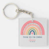 RAINBOW BOHO CHRISTELIJK QUOTE DANK U SLEUTELHANGER (Voorkant)