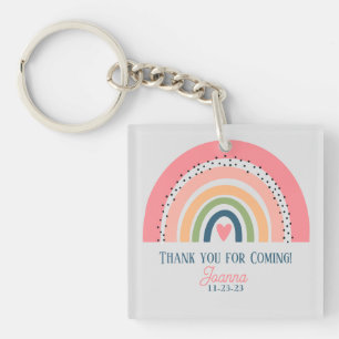 RAINBOW BOHO CHRISTELIJK QUOTE DANK U SLEUTELHANGER