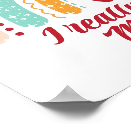 rainbow boho ik mis je echt echt poster (Hoek)