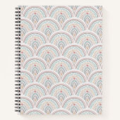 Rainbow Boho Pastel Ruled Notitieboek (Voorkant)