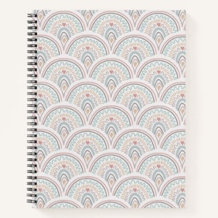 Rainbow Boho Pastel Ruled Notitieboek
