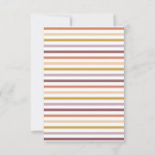 Rainbow Boho Perzik Blush Baby shower Bedankkaart (Achterkant)