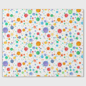 Rainbow Boho Polka Dot Waterverf Wrappapier Cadeaupapier (Vlak)