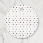 Rainbow Boho Roze Blauw Baby shower Bedankjes Labels (Achterkant)