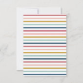 Rainbow Boho Roze Blauw Baby shower Bedankkaart (Achterkant)