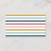 Rainbow Boho Roze Blauw Baby shower Luier Raffle Informatiekaartje (Achterkant)