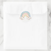 Rainbow Boho Sticker Pastel Rainbow Modern Colour (Tas)
