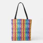 Rainbow Boho Stropdas-Dye Tote Bag (Achterkant)