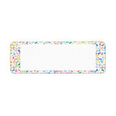 Rainbow Boho Style Item en retouradres labels (Voorkant)