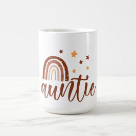 Rainbow Boho Terracotta Auntie Coffee Mok
