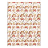 Rainbow Boho Verjaardag Baby shower Genderneutraal Tafelkleed (Voorkant)