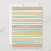 Rainbow Boho Waterverf Baby shower Kaart (Achterkant)