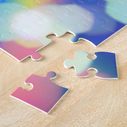 Rainbow Bokeh Blast Gymnastics Beam Personalized Legpuzzel (Zijkant)