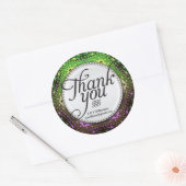 Rainbow Bokeh Dank u Stickers (Envelop)