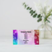 Rainbow Bokeh Pattern Visitekaartje (Staand voorkant)