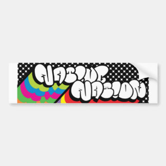 Rainbow Bomb Bumpersticker