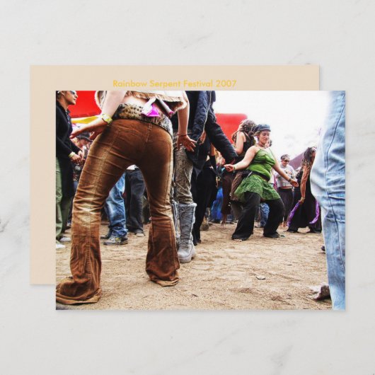 Rainbow Boogie-Briefkaart Briefkaart (Voorkant / Achterkant)