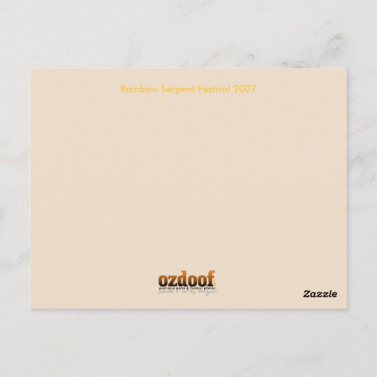 Rainbow Boogie-Briefkaart Briefkaart (Achterkant)