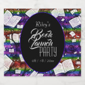 Rainbow Book lanceringsfeest Sparkling Wijnetiket (Enkel label)