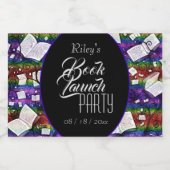 Rainbow Book lanceringsfeest Sparkling Wijnetiket (Enkel label)