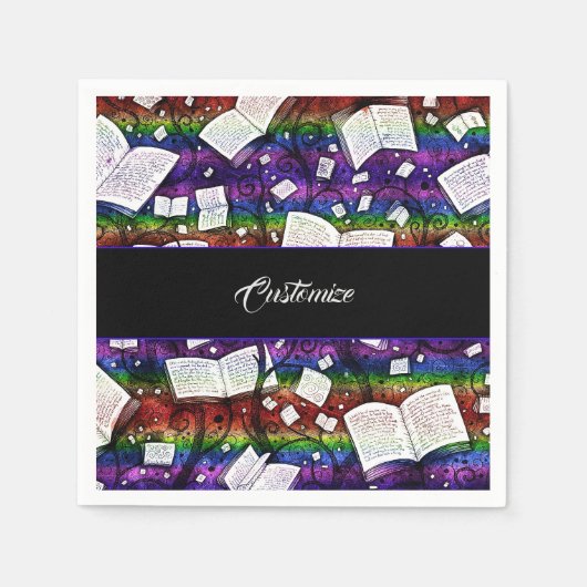 Rainbow Books Achtergrond Servet (Voorkant)