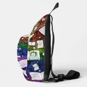 Rainbow Books Achtergrond Sling Bag (Rechts)
