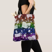 Rainbow Books Achtergrond Tote Bag (Dichtbij)