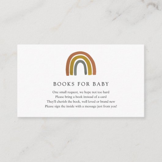 Rainbow Books voor Baby insert kaart (Voorkant)