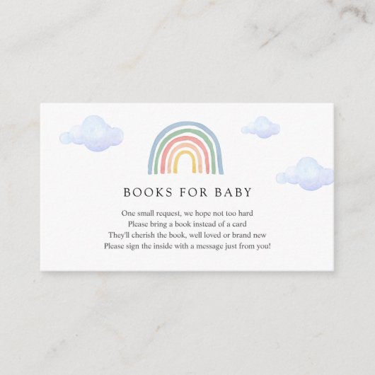 Rainbow Books voor Baby insert kaart (Voorkant)