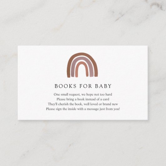 Rainbow Books voor Baby insert kaart (Voorkant)