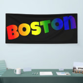 Rainbow Boston Font Spandoek (Beurs)