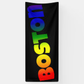 Rainbow Boston Font Spandoek (Verticaal)
