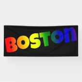 Rainbow Boston Font Spandoek (Horizontaal)