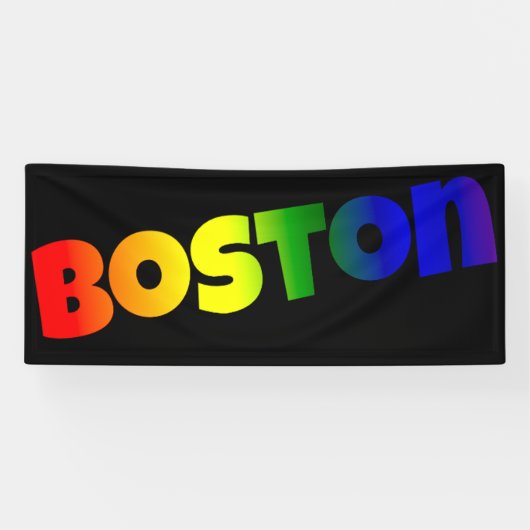 Rainbow Boston Font Spandoek (Horizontaal)