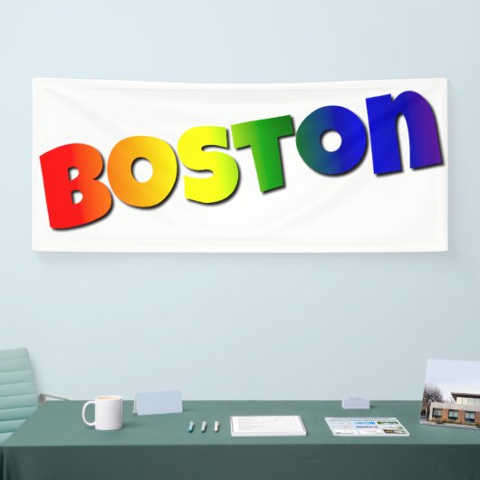 Rainbow Boston Font Spandoek (Beurs)