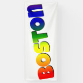 Rainbow Boston Font Spandoek (Verticaal)