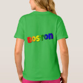 Rainbow Boston Font T-shirt (Achterkant)