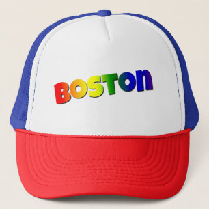 Rainbow Boston Font Trucker Pet