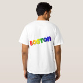 Rainbow Boston T-shirt (Achterkant volledig)