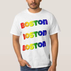 Rainbow Boston T-shirt