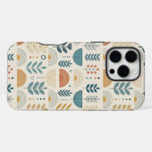 Rainbow Botanical Minimalist iPhone Hoesje (Achterkant horizontaal)