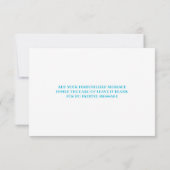 Rainbow Bounce House Birthday Bedankkaart (Achterkant)