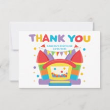 Rainbow Bounce House Birthday