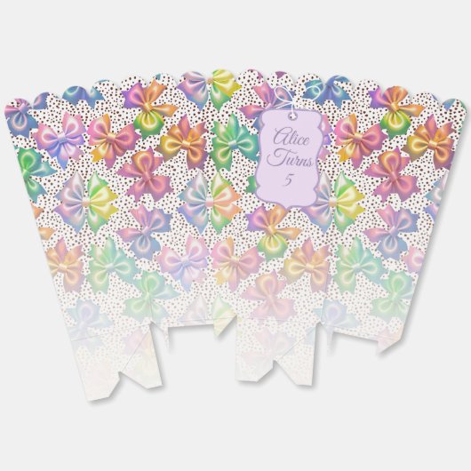 Rainbow Bow Party  Bedankdoosjes (Ongevouwen)