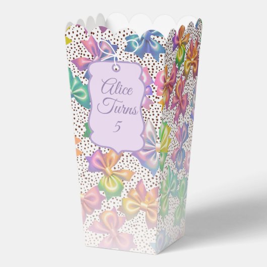 Rainbow Bow Party  Bedankdoosjes (Voorkant)