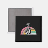 Rainbow Boxing Handschoenen Retro Style Design Magneet (Voorkant / Achterkant)