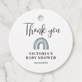 Rainbow Boy-Baby shower Bedankjes Labels