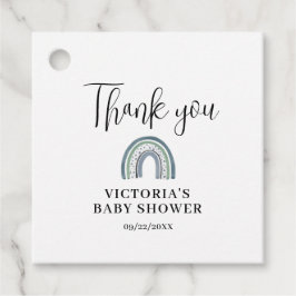 Rainbow Boy-Baby shower Bedankjes Labels